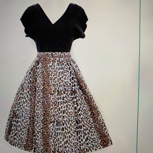 Retrospec’d Bonnie skirt in leopard NWT Jul2420 - Picture 1 of 6